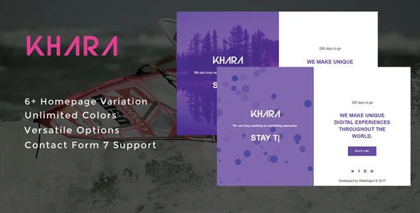 Khara – Ultimate Coming Soon & Maintenance Plugin
